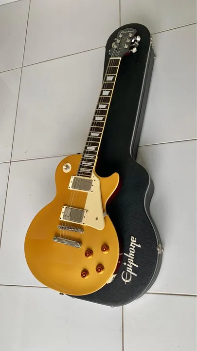 Epiphone 1956 Les Paul Standard Pro Metallic Goldtop | MUSIC