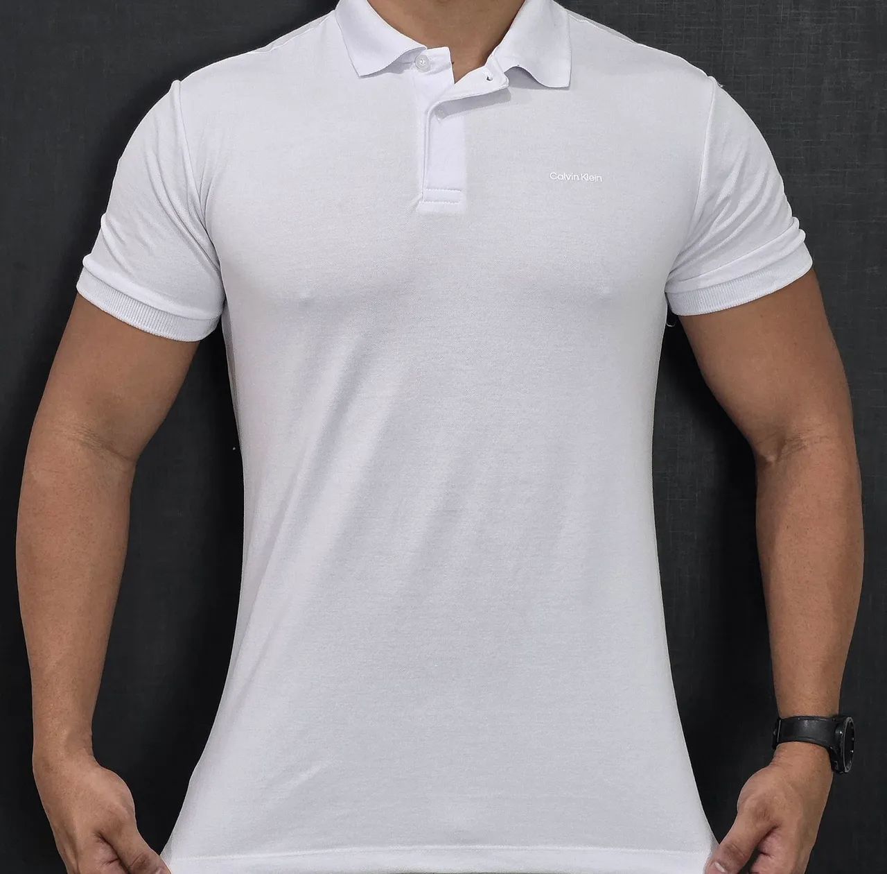 Camisa masculina Polo Luxo-  Branco Réveillon  - Foto 2
