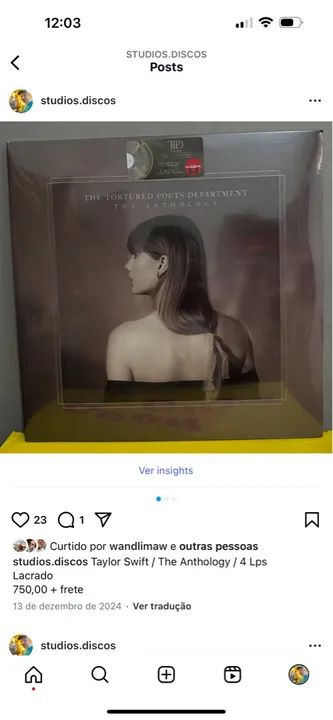 Taylor Swift - The Anthology (4 Lps) Lacrado