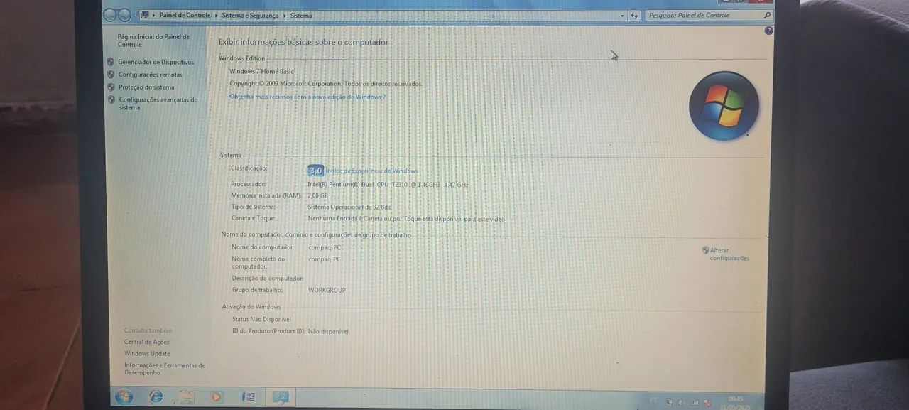 Notebook Compac Windows 7 ( muito SIMPLES )  - Foto 2