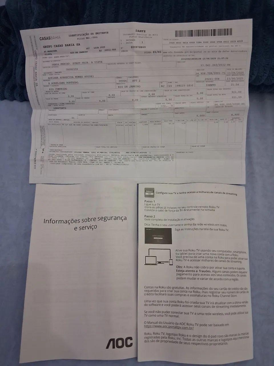 TV AOC Full HD - Com Garantia de 10 meses - Foto 3