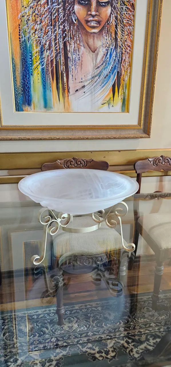 Decoração, fruteira ou centro de mesa antiga 