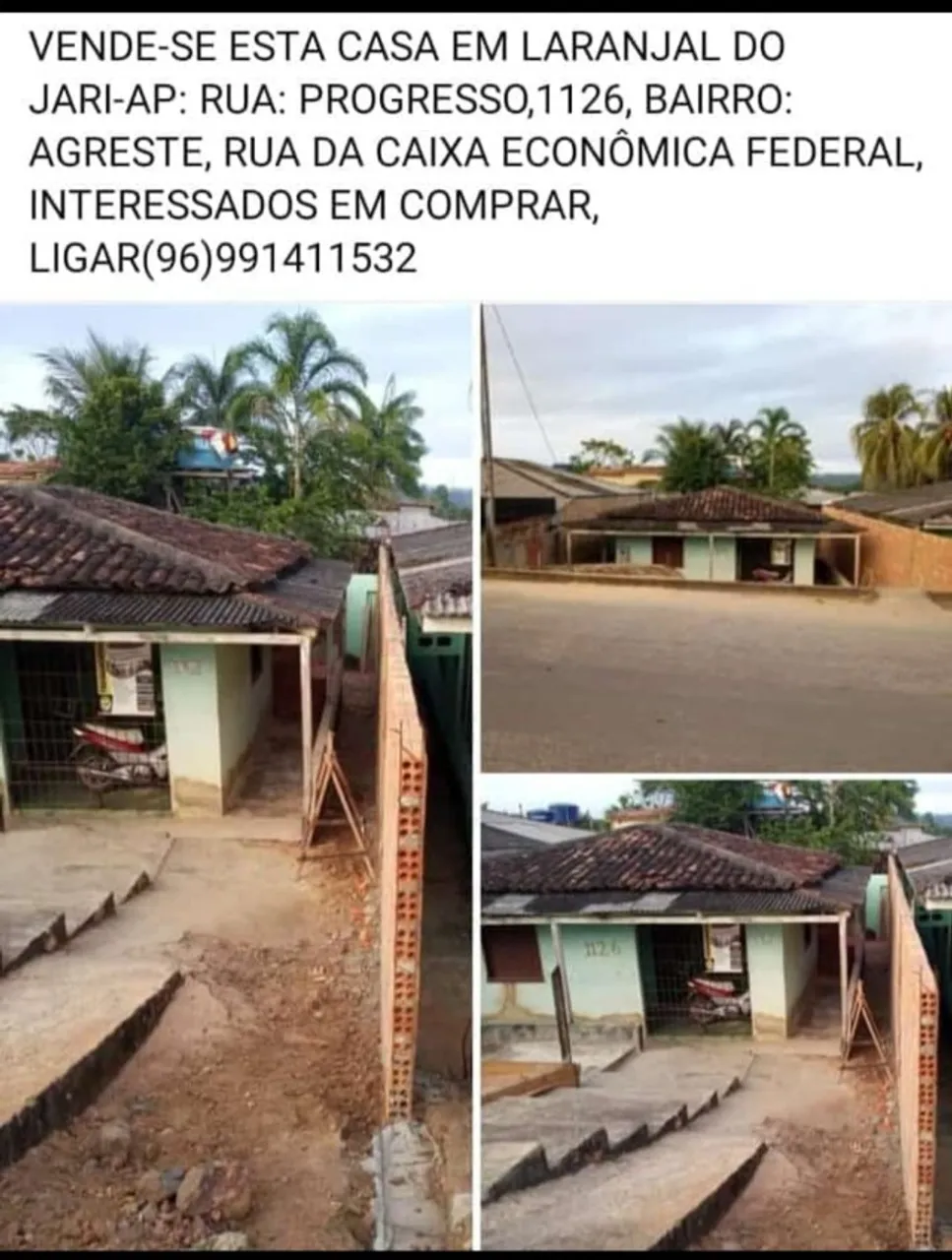 Casa a venda Laranjal do Jari