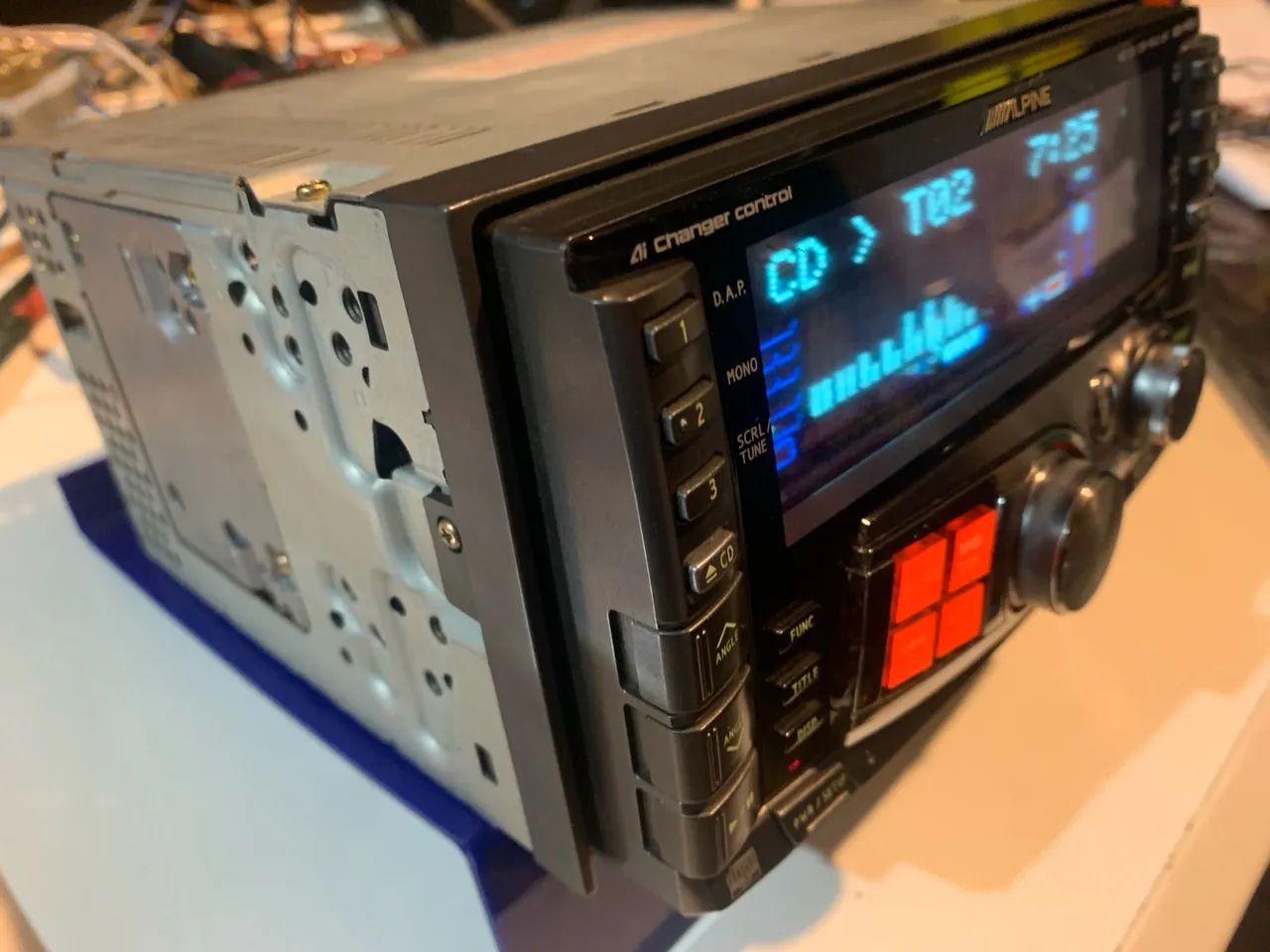 Som Automotivo 2 DIN Japonês Alpine Profissional MD e CD Estado de