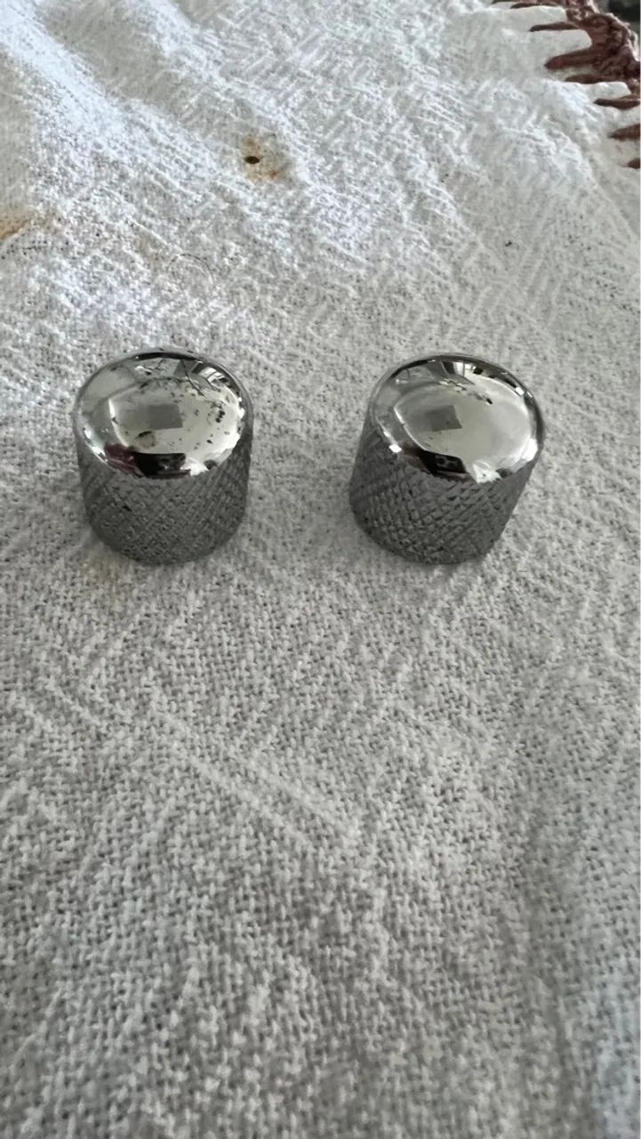 Knobs Cromados para Guitarra / Baixo