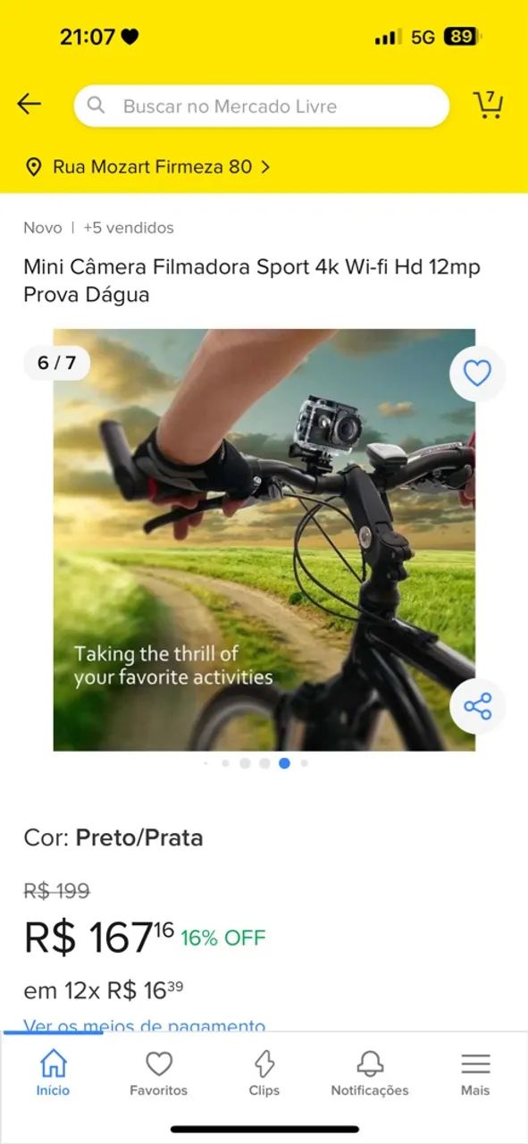 Mini Câmera Filmadora Sport 4k Wi-fi Hd 12mp Prova Dágua