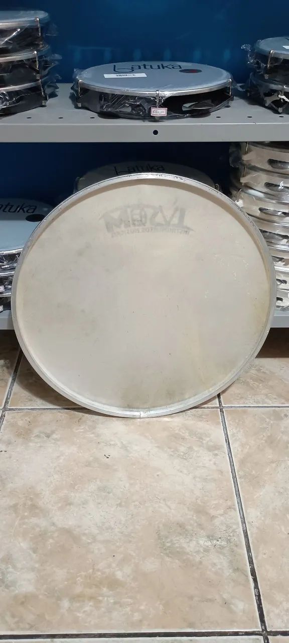Couro animal 18" polegadas prensado no alumínio na promoção  - Foto 4