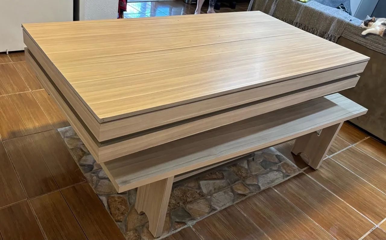 2 in 1 Pool Snooker and Dining Table Made Entirely of MDF with Stone Base64374837099393123