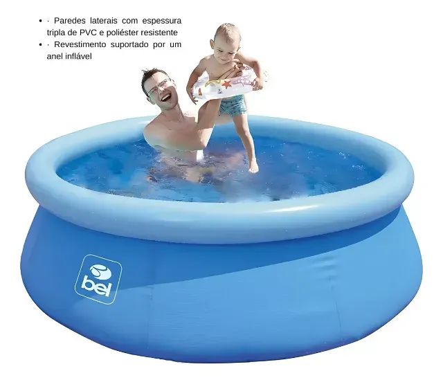 Kit Piscina Inflável Redonda 1.000 Litros Pvc + Reparo - Bel - Foto 4