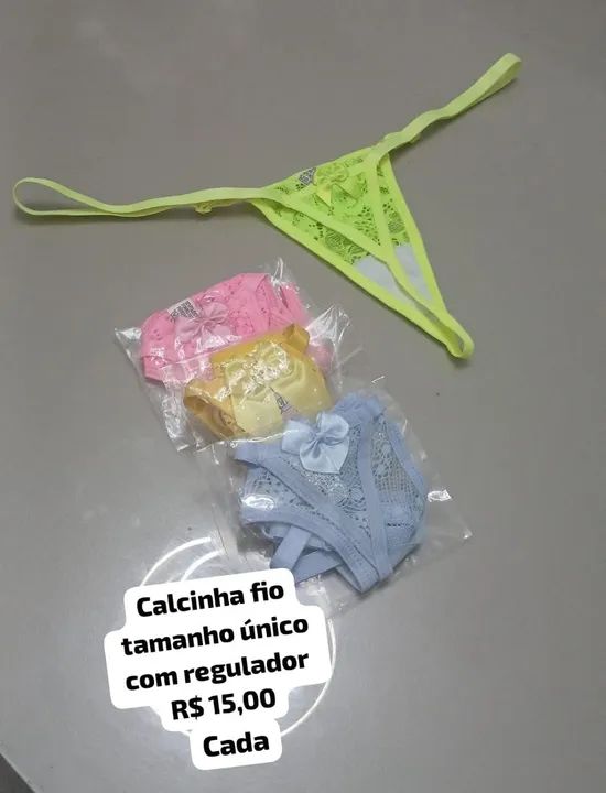 Calcinhas fio duplo com regulador -  - Foto 4