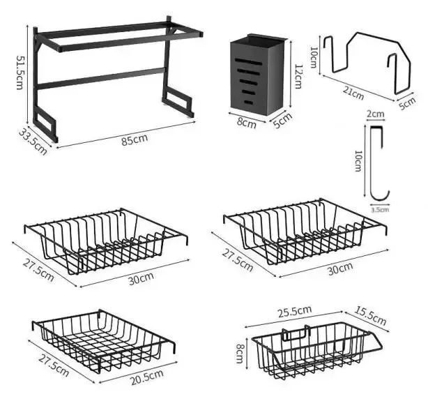 Cozinha Suspensa Modular Escorredor Louça Organizador - Produto novo/lacrado - Foto 4