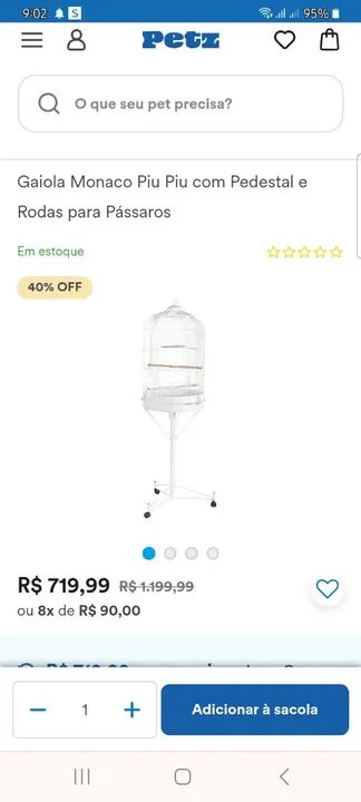 Gaiola para pássaros - Foto 4