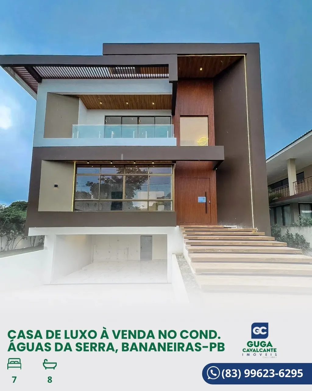 COND. ÁGUAS DA SERRA em BANANEIRAS/PB. Casa de luxo à venda. CASA MIRANTE.