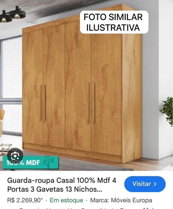 Guarda-Roupa Casal Material excelente