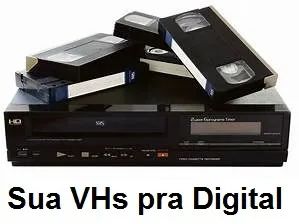Transferencia Fita de Video Cassete VHS para Arquivo digital