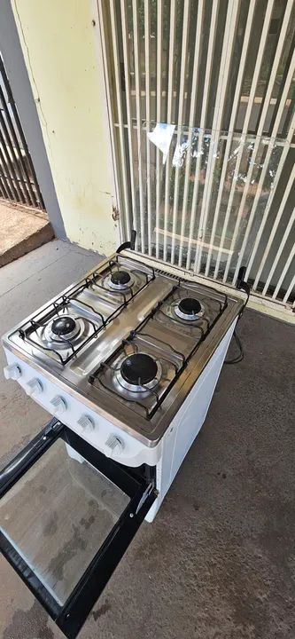 fogao 4 bocas acendimento automático com mangueira e registro - entrego  - Foto 5