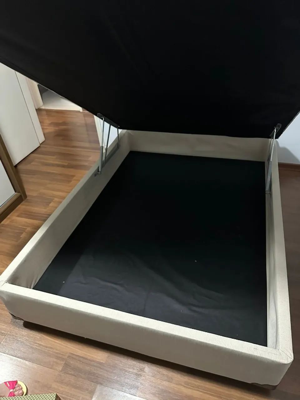 Cama de casal colchão + box c/ baú novo - Foto 2