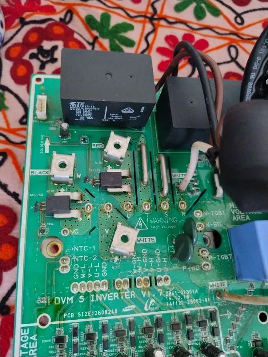 Placa Eletrônica  compressor inverter Samsung DVM Ar Condicionado - Peça Original - Foto 3