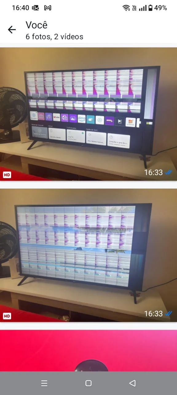 Smart tv com avaria 50" - Foto 3