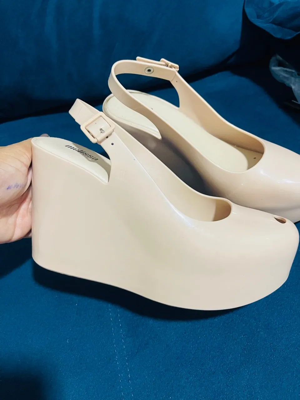 Sandália Melissa Wedge Nude