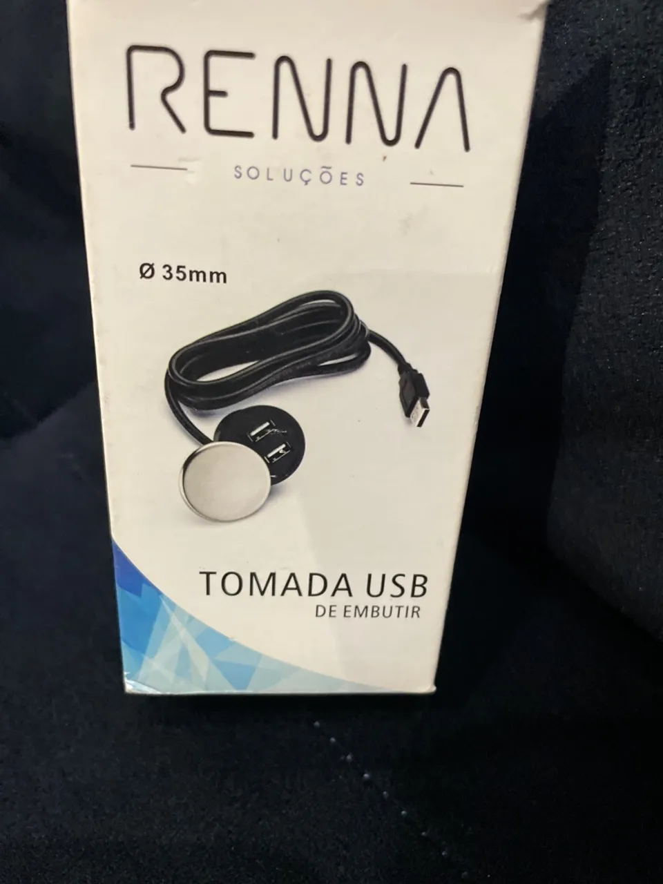 Tomada USB de Embutir RENNA - 35mm