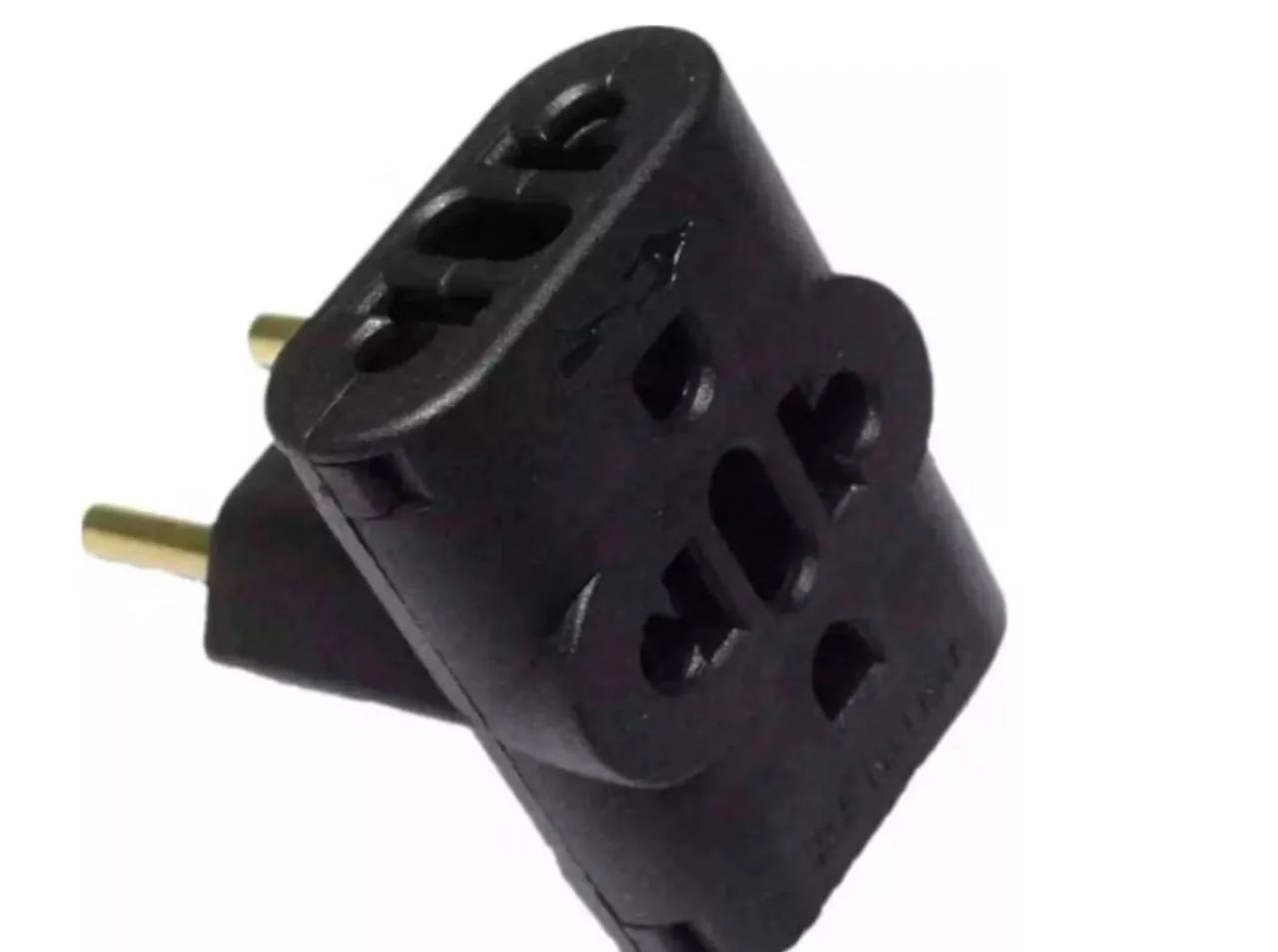 Adaptador Benjamin tipo T para tomada - Foto 2