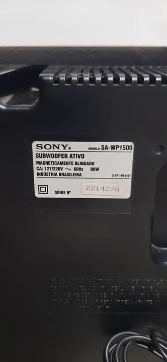 Subwoofer Sony amplificado 8 polegadas - Foto 5