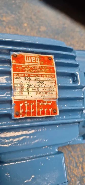 Motor elétrico trifásico 3 cv rpm 3460 - Foto 6