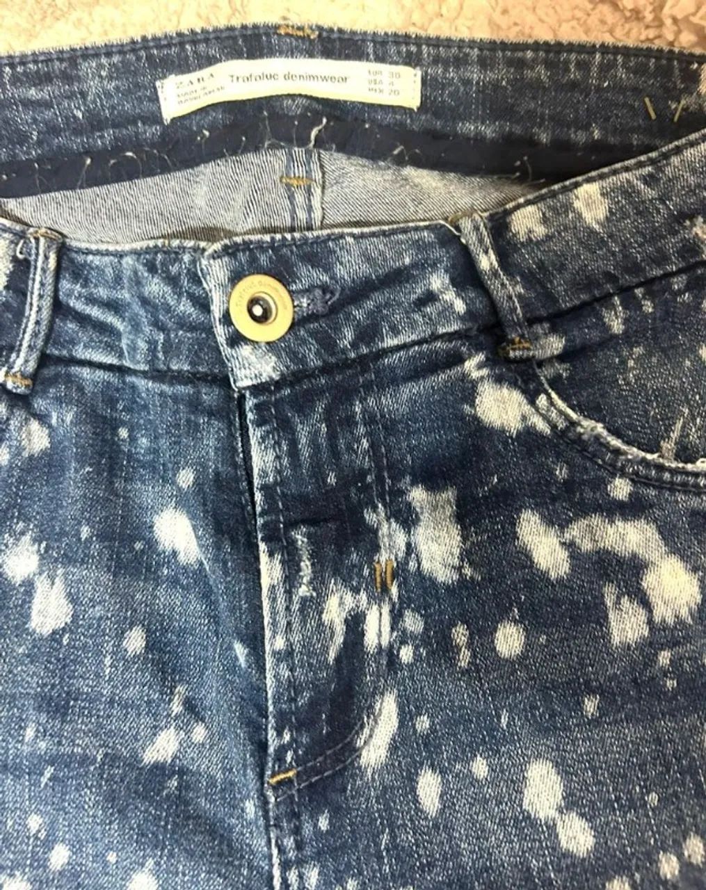 calça jeans zara 34 - Foto 2
