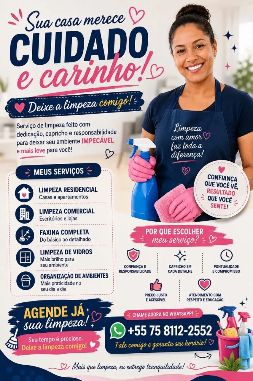?Faço faxina com capricho ?