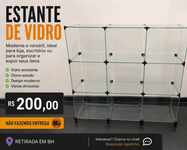 ESTANTE DE VIDRO