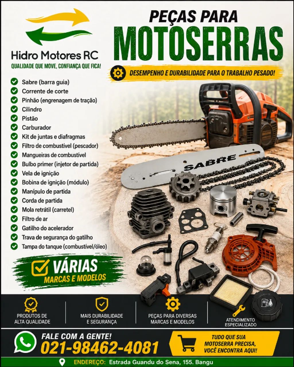 Peças para Motosserras