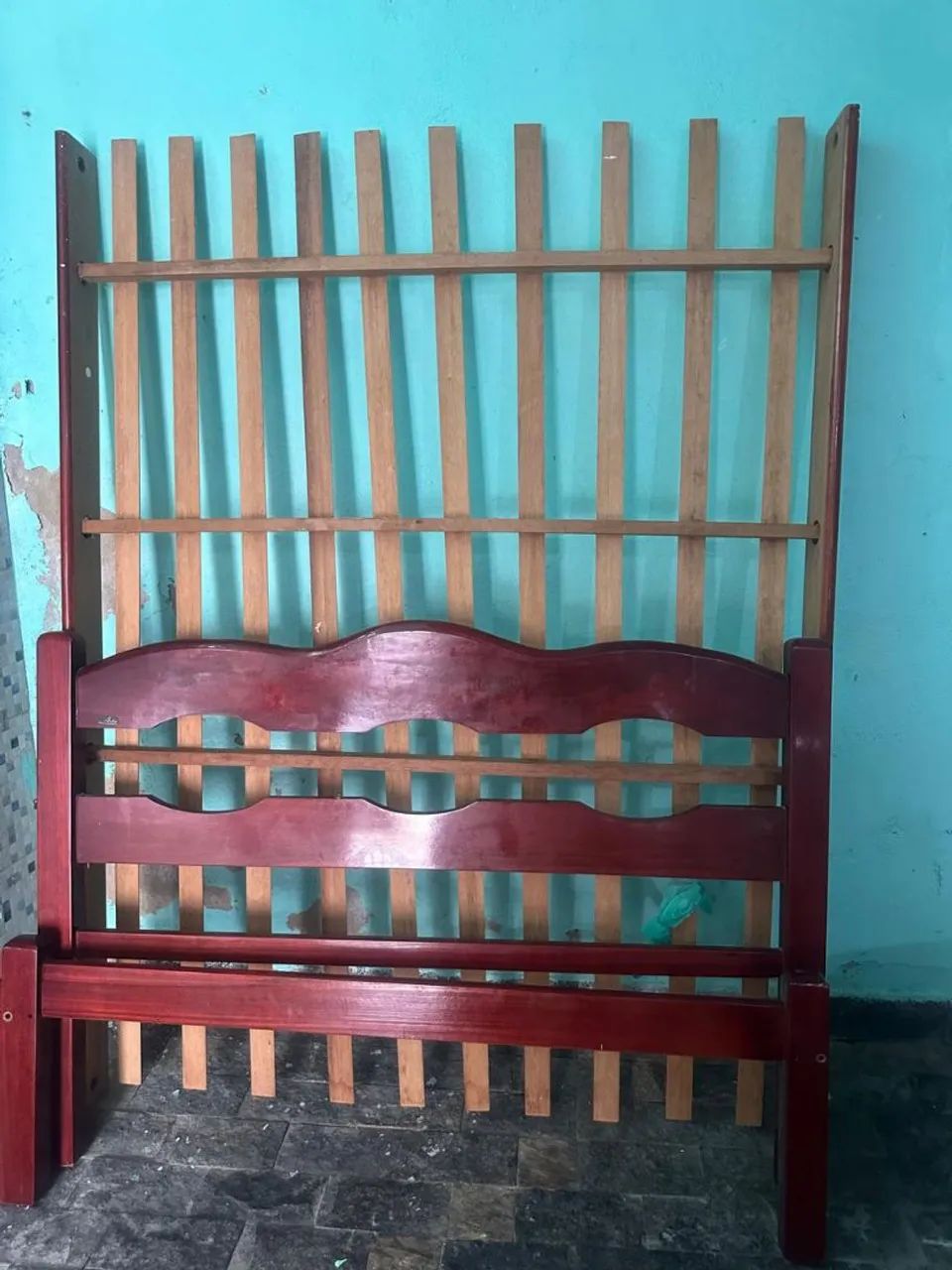 CAMA CASAL MADEIRA MACIÇA PADRÃO  - Foto 2
