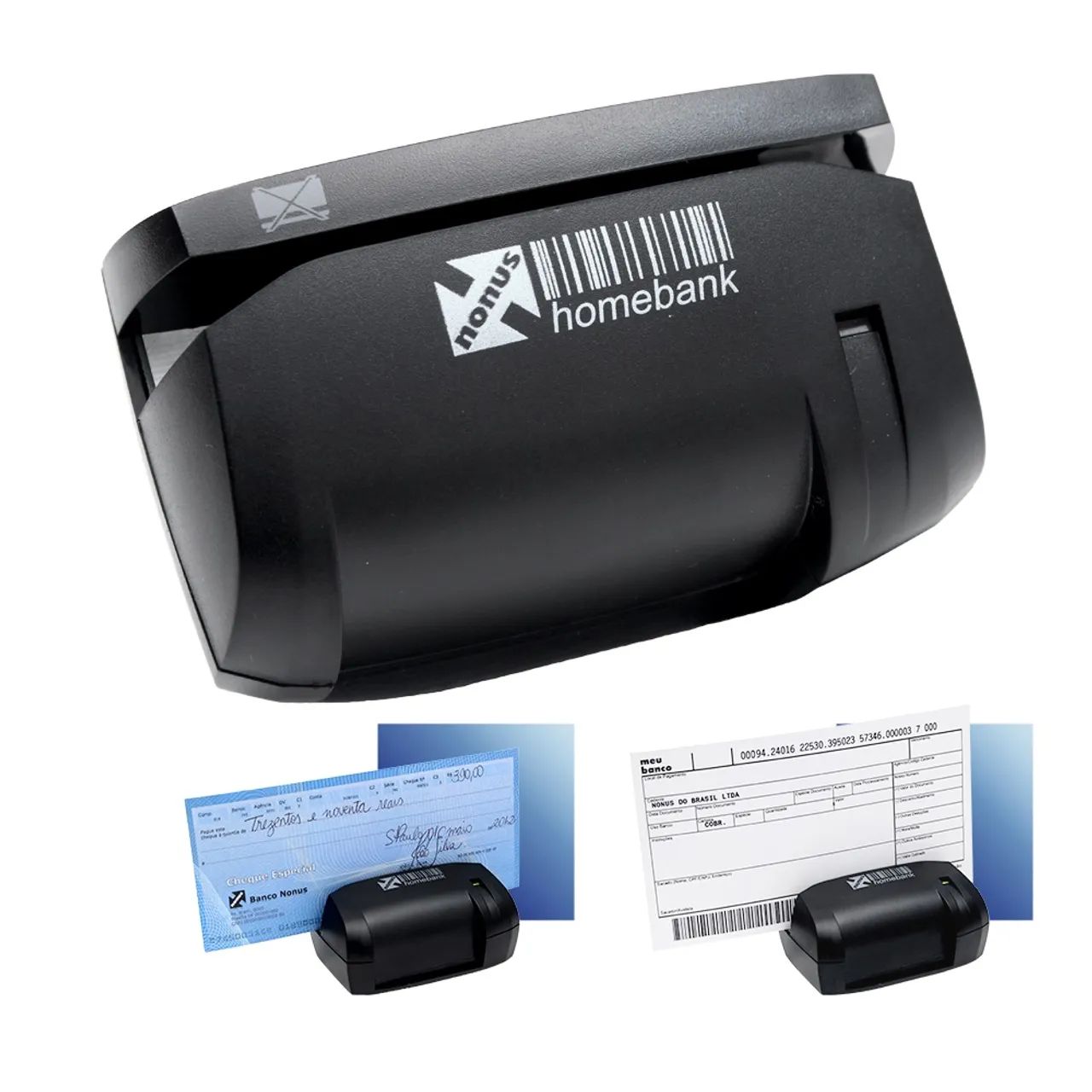 Leitor de Boleto e Cheques - Nonus Homebank USB - Foto 2