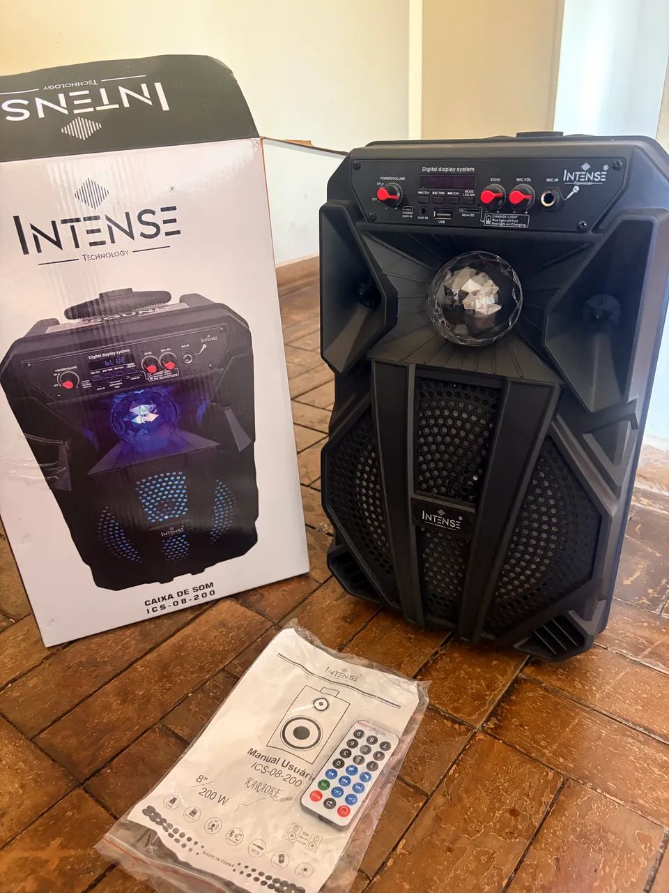Caixa de Som Intense ICS-08-200 200W Bluetooth - 8?