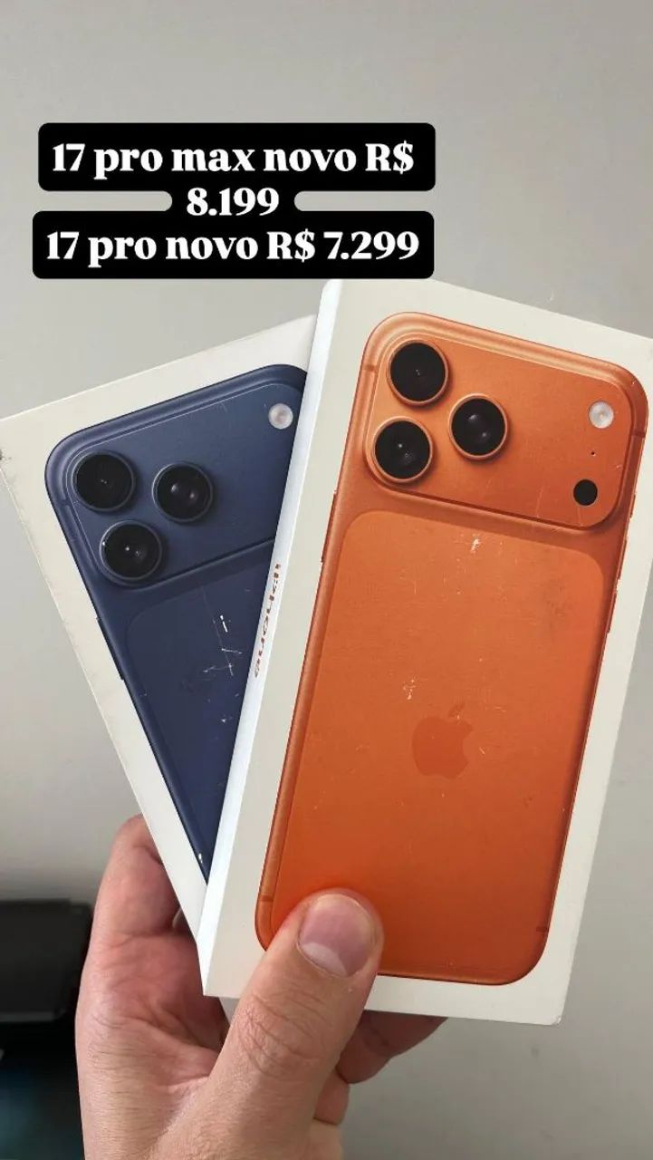 iPhone 17 pro Max 256gb novo lacrado 