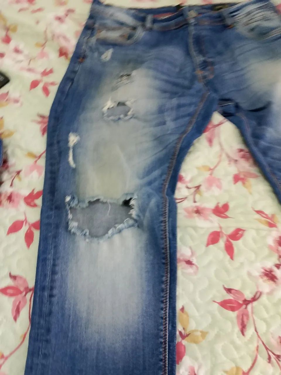 Calça Jeans da Moda BLUE Steel internacional - Foto 2