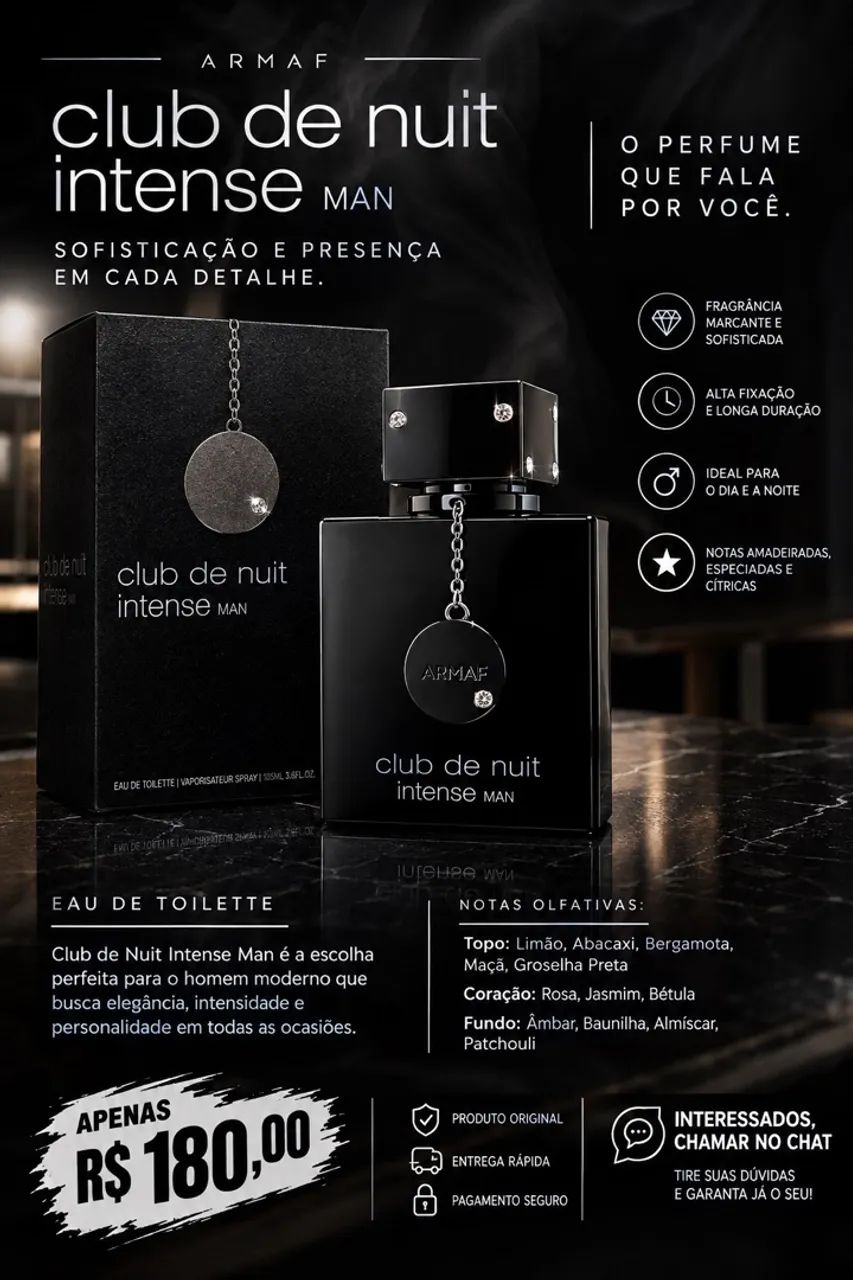 Perfume importado Club de Nuit intense 