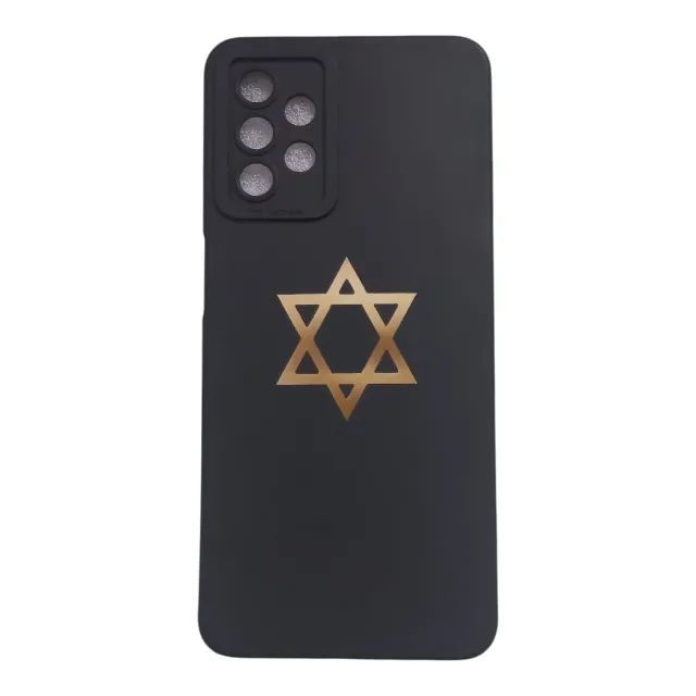 Capa para celular - preto - Samsung A32 - Estrela de Davi - Foto 2