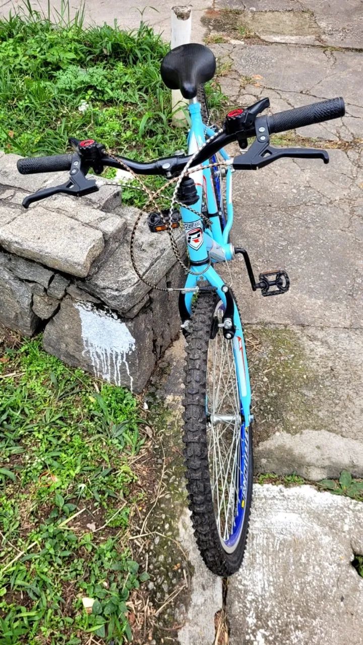 Bicicleta azul 26 aro - Foto 5