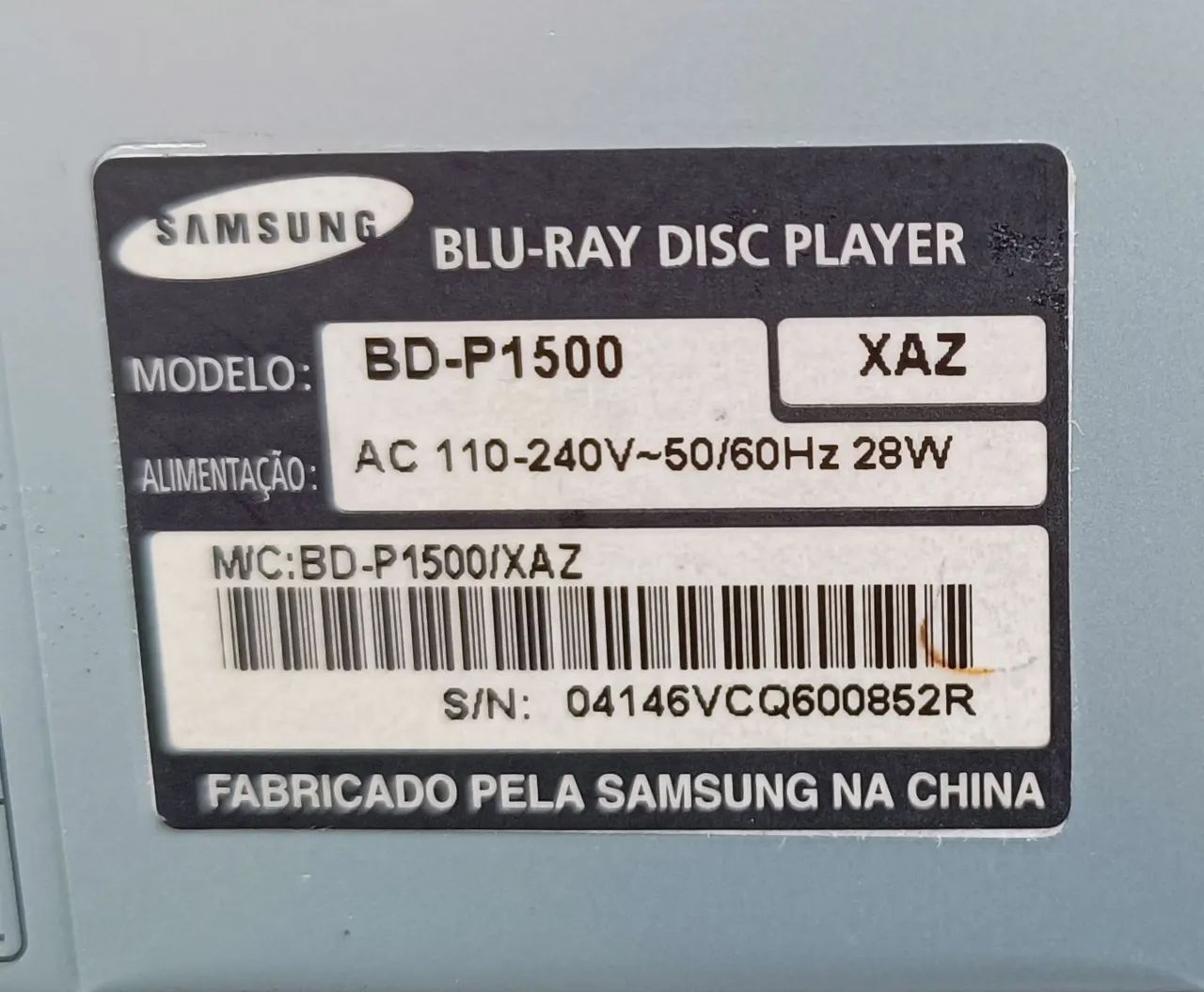 Blu-ray Player Samsung BD-P1500 com controle. - Foto 5
