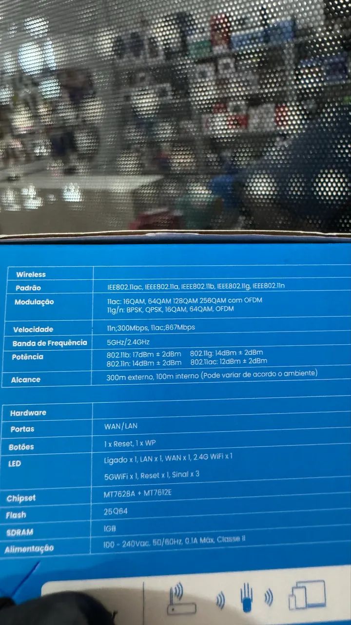 Repetidor Wi-Fi 1200Mbps Dual Band 2.4GHz/5GHz - 8 Antenas - Foto 2