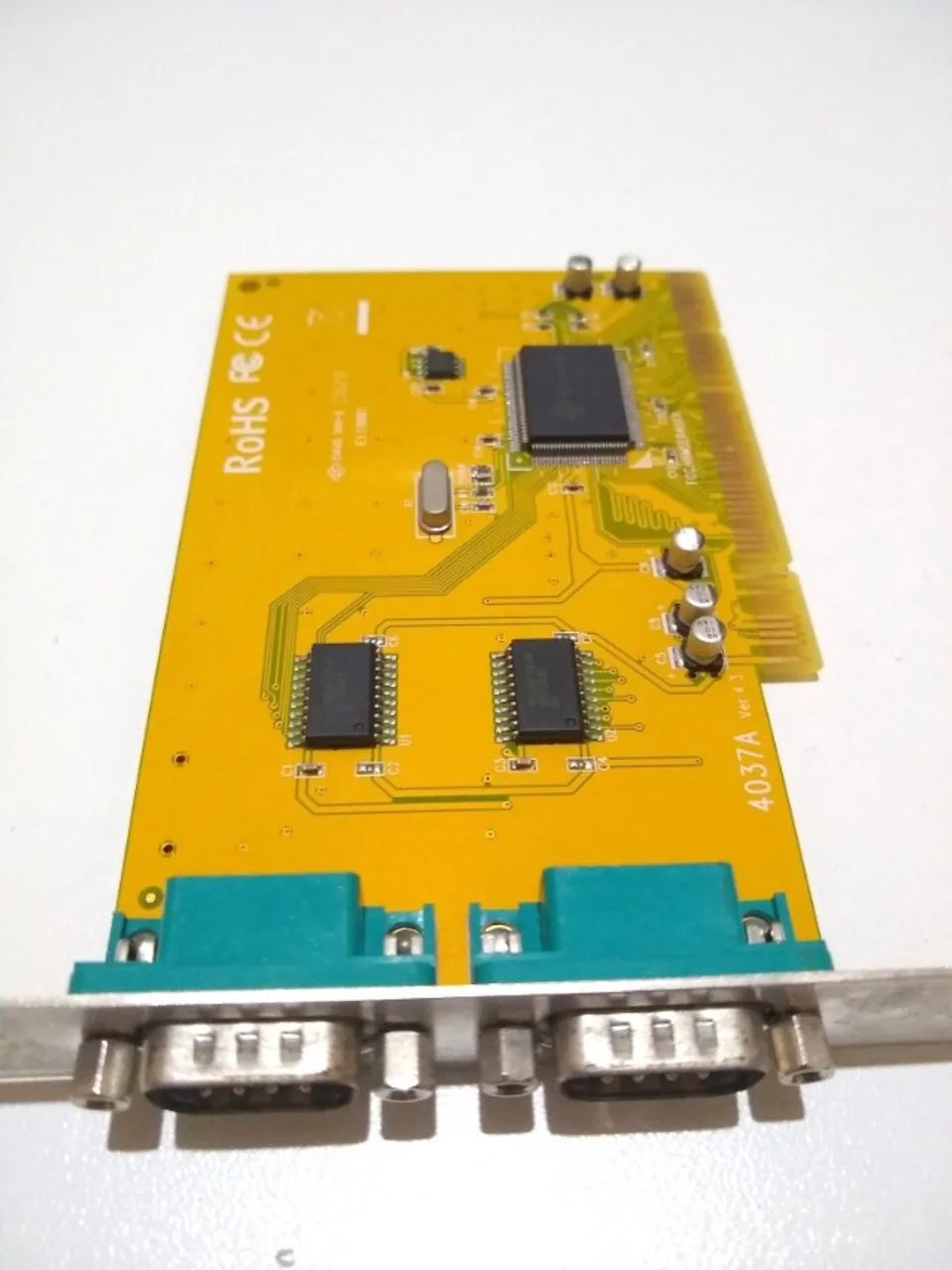 Placa Serial ISA SUNIX 2 Portas RS-232 Retro Vintage Para PCs Antigos