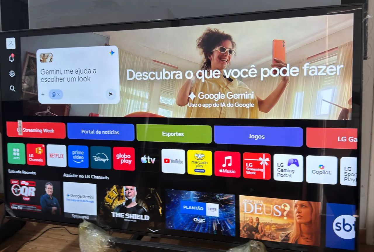 Tv 60 LG 4K com mouse na tela e Alexa impecável 