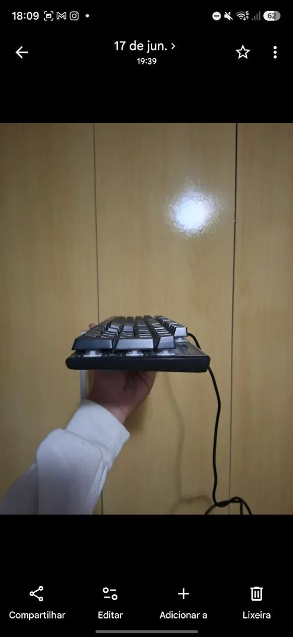 Teclado gamer Smith azul - Foto 5