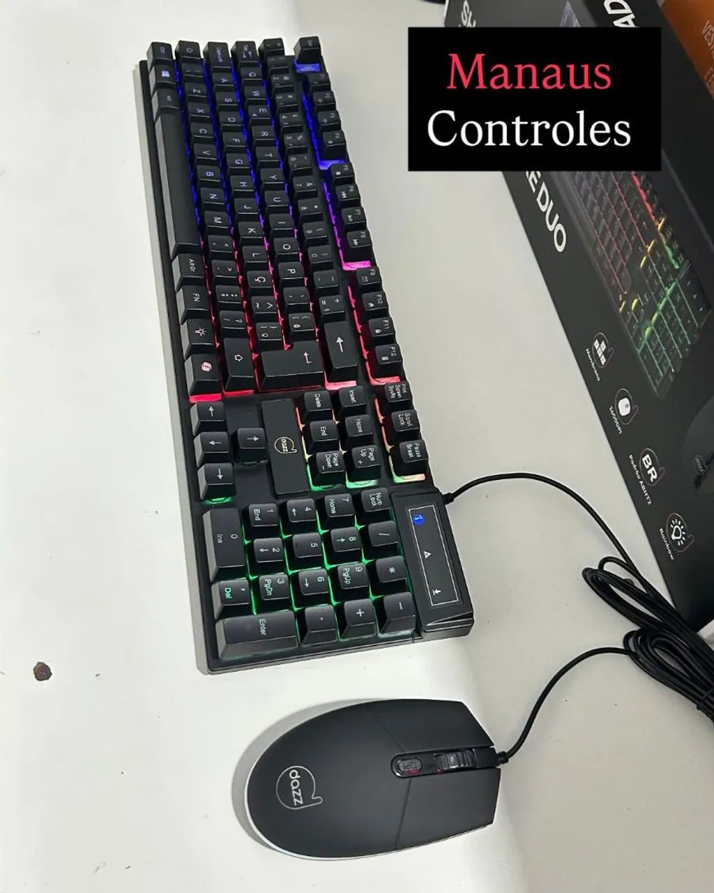 Kit teclado e mouse RGB  - Foto 4