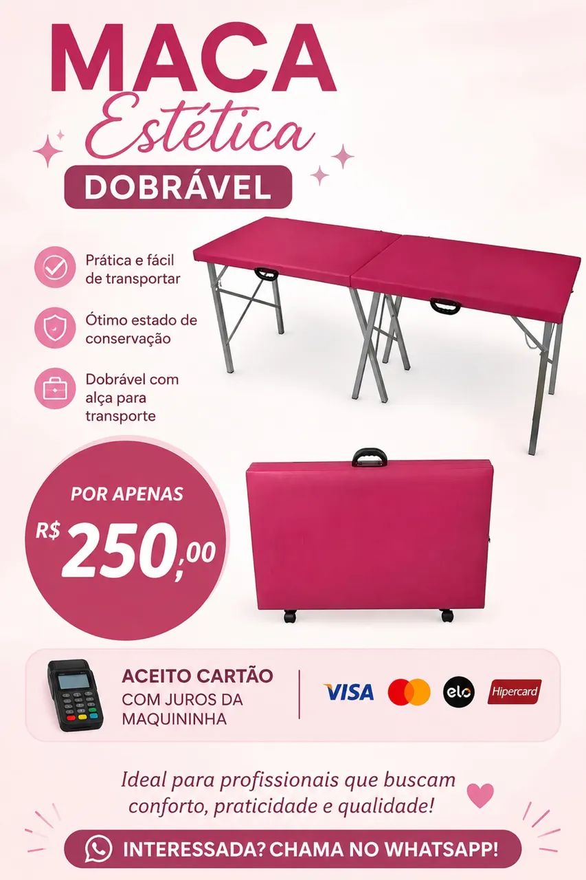 Maca Estética Dobrável - Ótimo Estado de Conservação
