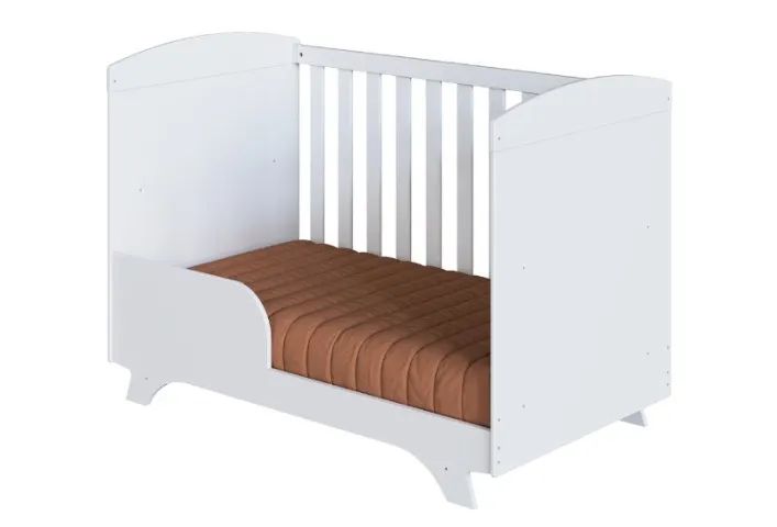 Berço Cama Cris Americano, 100% MDF - Peroba - Foto 3