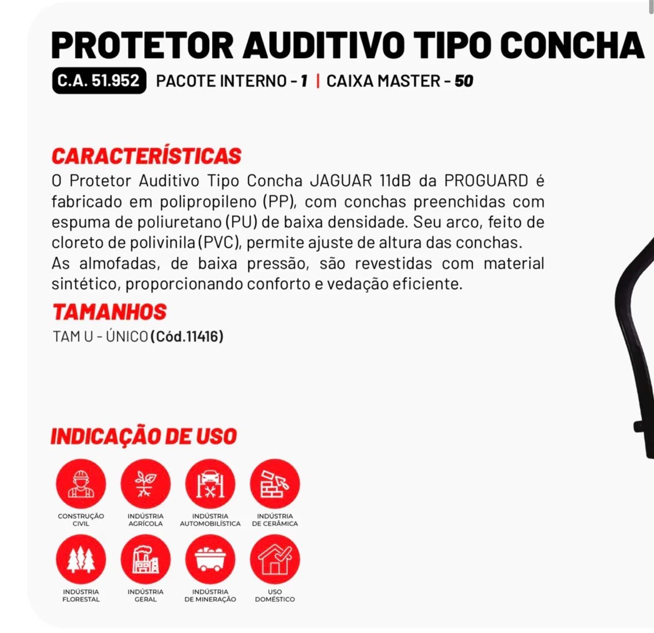 Abafador de Ruído - Protetor auditivo  - Foto 2