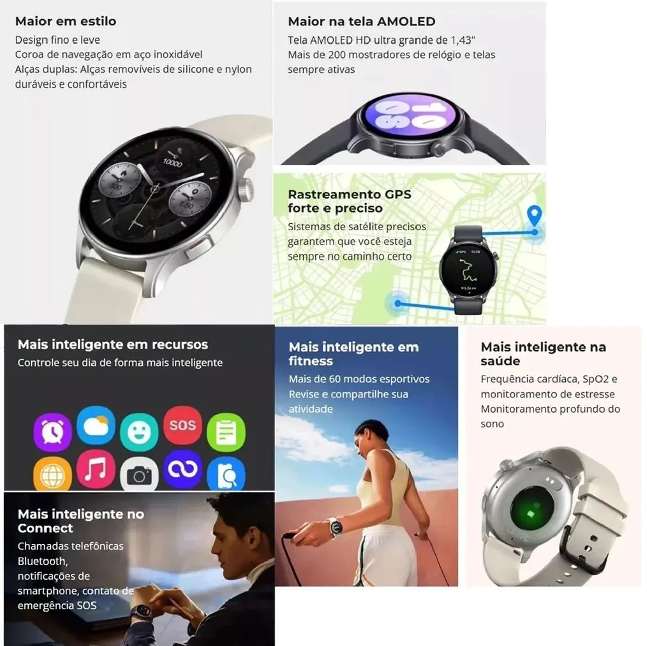 SmartWatch zeblaze Btalk 3 gps - Foto 4